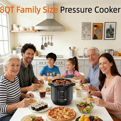 Black electric pressure cooker 8 quart — photo 3