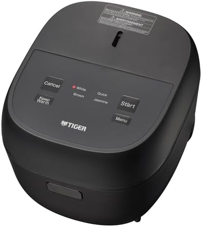 Black 10 cup micom rice cooker with timer