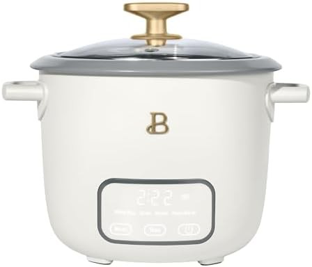 Small digital rice maker with glass lid