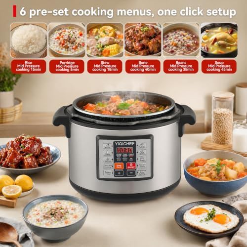 Commercial large electric pressure cooker — photo 4