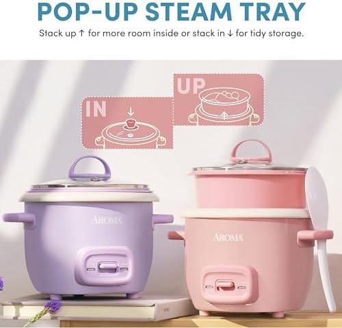 Mini three cup ceramic white cooker — photo 4