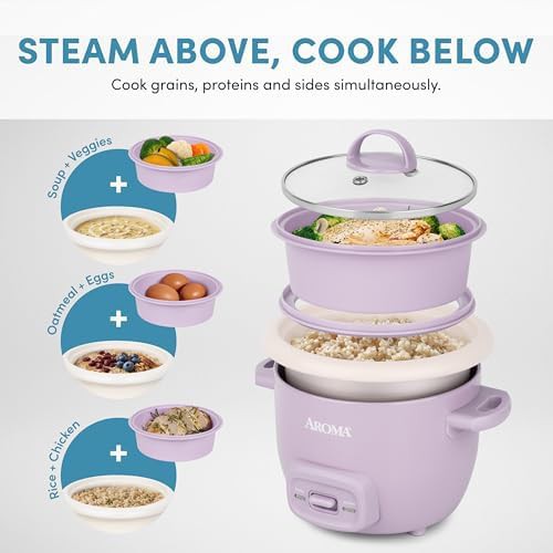 Mini three cup ceramic silver cooker — photo 3