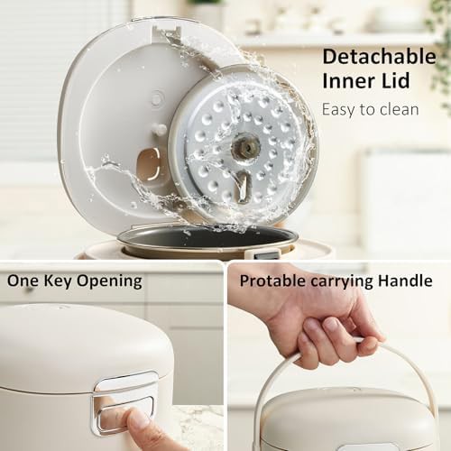 Compact small rice cooker for two cups uncooked — photo 4