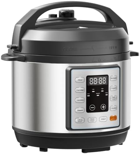 Stainless steel three quart pressure cooker