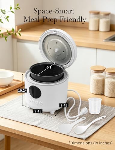 Small white six cup portable cooker — photo 3