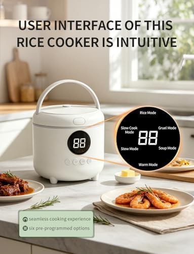 Small white six cup portable cooker — photo 4