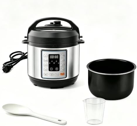 Silver three quart compact multi cooker