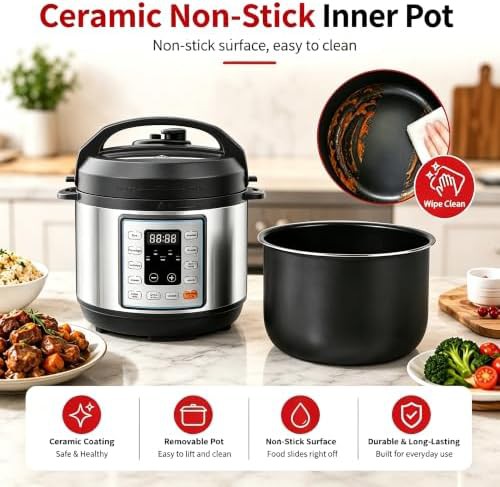 Silver three quart compact multi cooker — photo 5