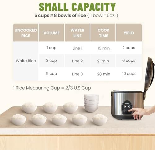 Silver sushi style cooker with stainless pot — photo 4