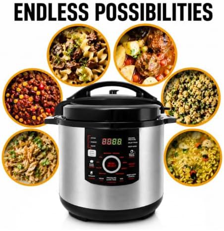 Large digital pressure cooker with stainless housing — photo 4