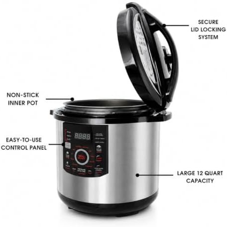 Large digital pressure cooker with stainless housing — photo 5
