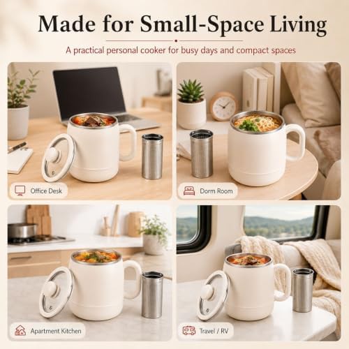 Buimrboly red portable electric stewing cup — photo 3